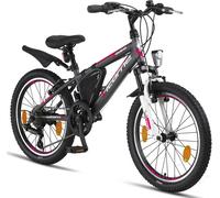 Licorne Bike Guide Premium Mountainbike Shimano,Zoll:20;Farbe:Anthrazit/Rosa