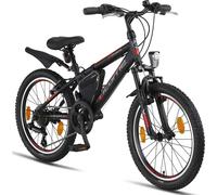 Licorne Bike Guide Premium VTT Shimano,Pouce:20;Couleur:Noir/Rouge/Gris