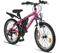 Licorne Bike Guide Premium VTT Shimano,pouce:20;Couleur:Rose/Blanc
