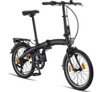 Licorne Bike Phoenix 2D, 20 pouces vélo pliant en aluminium, frein à disque, frein à disque, V-frein Vélo pliant-hommes-femmes, 7 vitesses dérailleur - Folding City Bike, cadre en aluminium, StVZO, la