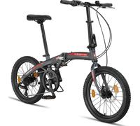 Licorne Bike Phoenix 2D Cross 20 pouces aluminium Vélo pliant Vélo à disque freinant Vélo pliant Hommes Femmes 7 vitesses dérailleur Vélo de ville pliant Cadre en aluminium