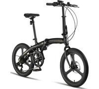 Licorne Bike Phoenix 2D Cross 20 pouces aluminium Vélo pliant Vélo à disque freinant Vélo pliant Hommes Femmes 7 vitesses dérailleur Vélo de ville pliant Cadre en aluminium