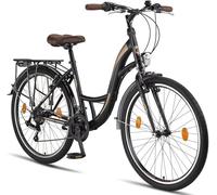 Licorne Bike Stella Premium City Bike 24,26 et 28 pouces - Vélo hollandais, Garçon [26, Noir]