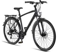 Licorne Bike Premium Touring Trekking Bike en 28 pouces - Vélo pour garçons, filles, femmes et hommes - dérailleur 21 vitesses - VTT - Crossbike