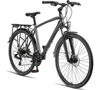 Licorne Bike Premium Touring Trekking Bike en 28 pouces - Vélo pour garçons, filles, femmes et hommes - dérailleur 21 vitesses - VTT - Crossbike