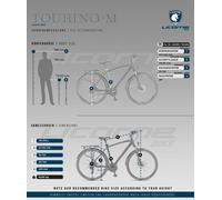 Licorne Bike Premium Touring Trekking Bike en 28 pouces - Vélo pour garçons, filles, femmes et hommes - dérailleur 21 vitesses - VTT - Crossbike