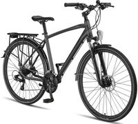 Licorne Bike Premium Touring Trekking Bike en 28 pouces - Vélo pour garçons, filles, femmes et hommes - dérailleur 21 vitesses - VTT - Crossbike