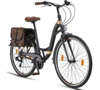 Licorne Bike Stella Plus Premium City Bike en pouces Vélo en aluminium pour filles, garçons, hommes et femmes - dérailleur 21 vitesses - Vélo hollandais