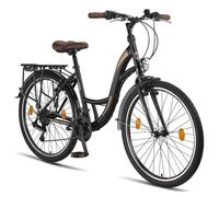 Licorne Bike Stella Premium Vélo de Ville - Vélo Hollandais Confortable, (Noir 26)
