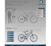 Licorne Bike Strong 2D Premium Mountainbike Shimano,Farbe:Schwarz/Rot;Zoll:27.5