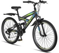 Licorne Bike Strong V Premium Mountainbike,Couleur:Noir/Bleu/Lime;Pouces:26