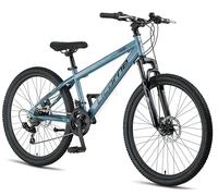 Licorne Bike Thunder Premium VTT de 20, 24, 26, 27,5 et 29 pouces pour filles, garçons, hommes et femmes, freins à disque