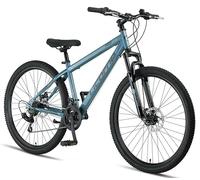 Licorne Bike Thunder - VTT de qualité supérieure - 20, 24, 26, 27,5 et 29 pouces - Pour filles, garçons, hommes et femmes - Frein à disque (aigue-marine, 27,5")
