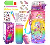 Licorne Bricolage Gourde Fille DIY Gourde Isotherme Bouteille Kit de Loisir Créatif Enfant Jeux Créatif Fille 6 7 8 9 10 Ans pour Idée Cadeau Noël Extérieur Jeux Enfant 2 3 4 5 6 Ans