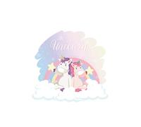 Licorne: Cahier ou planificateur pour les enfants à peindre ou à écrire.