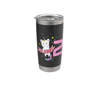 Licorne chat 2ème anniversaire I am 2 Years Gobelet isotherme en acier inoxydable double paroi