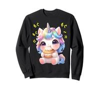 Licorne Chibi Kawaii Munching Happily Sweatshirt