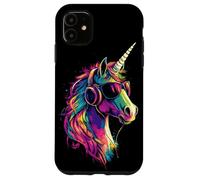 Licorne Coloré Arc-en-ciel Cavalière Chevaux Équitation Coque pour iPhone 11