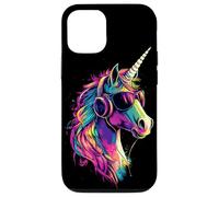Licorne Coloré Arc-en-ciel Cavalière Chevaux Équitation Coque pour iPhone 12/12 Pro