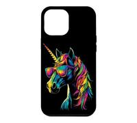 Licorne Coloré Arc-en-Ciel Cavalière Chevaux Équitation Coque pour iPhone 12 Pro Max