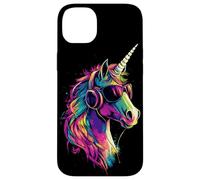 Licorne Coloré Arc-en-ciel Cavalière Chevaux Équitation Coque pour iPhone 14 Plus