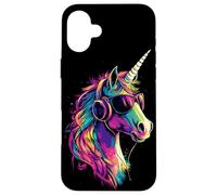 Licorne Coloré Arc-en-ciel Cavalière Chevaux Équitation Coque pour iPhone 16 Plus