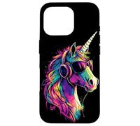 Licorne Coloré Arc-en-ciel Cavalière Chevaux Équitation Coque pour iPhone 16 Pro