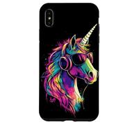 Licorne Coloré Arc-en-ciel Cavalière Chevaux Équitation Coque pour iPhone XS Max