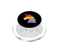 Licorne colorée Cool Pop It Fidget Shape Multicolore PopSockets PopGrip pour MagSafe