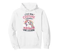 Licorne Costume d'Humain en Vrai Je suis Une Licorne Sweat à Capuche