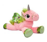 Licorne couchee geante rose avec ailes 1 metre 10 - peluche enfant 110cm Rose G