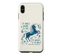 Licorne Croire Confiance Citation Amitié Coque pour iPhone XS Max
