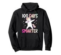 Licorne Dabbing 100th Day of School 100 Days Smarter Girls Sweat à Capuche