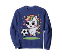 Licorne de Football Amusante Just Girl Who Loves Play Mom Coach Kids Sweatshirt