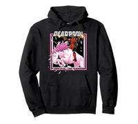 Licorne Deadpool Sweat à Capuche, Unisexe pour Adultes, Noir, S