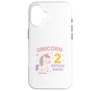 Licorne Deux Anniversaire Magic Art Coque pour iPhone 16