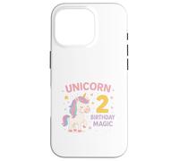 Licorne Deux Anniversaire Magic Art Coque pour iPhone 16 Pro