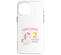 Licorne Deux Anniversaire Magic Art Coque pour iPhone 16 Pro Max