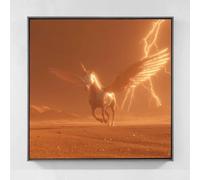 Licorne Diamond Painting Adulte, 5D Diamond Painting Animal Peinture Diamant Adulte Enfant Bricolage Cristal Strass Point de Croix Broderie Diamant Kit Complet Pour Décoration Murale 60x60cm tg5-12u