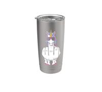 Licorne Doigt d'honneur Drôle Magique Offensif Animal grossier Gobelet isotherme en acier inoxydable double paroi
