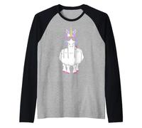Licorne Doigt d'honneur Drôle Magique Offensif Animal Grossier Manche Raglan