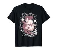 Licorne dragon câlin, terre, fleur dragon câlin bébé licorne T-Shirt