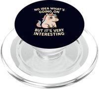 Licorne drôle Aucune idée de ce Qui se Passe sur Sarcastique Meme PopSockets PopGrip pour MagSafe