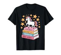 Licorne drôle Lire Plus de Livres Illustration Fantastique T-Shirt