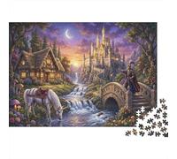 Licorne du château Puzzle 1000 Pièces Adultes Et Enfants, Anti-Stress,Détente,Premium,Casse-tête,Carton,Dès 14 Ans,Déco Murale,Jeu Éducatif,Défi 70x50cm
