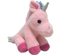 Licorne en peluche rose - 13 cm