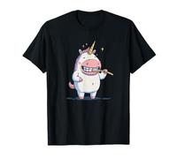 Licorne endormie avec Brosse à Dents Graphique pour garçons et Filles T-Shirt
