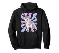 Licorne enfant licornes animal fabuleux conte de fées cheval rétro années 60 Sweat à Capuche