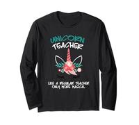Licorne Enseignant Magique Éducation Éducation Mignon Enseignant Manche Longue