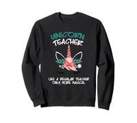 Licorne Enseignant Magique Éducation Éducation Mignon Enseignant Sweatshirt